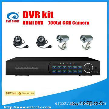 HDMI dvr recorder D1 700tvl camera ccd camera dvr kit